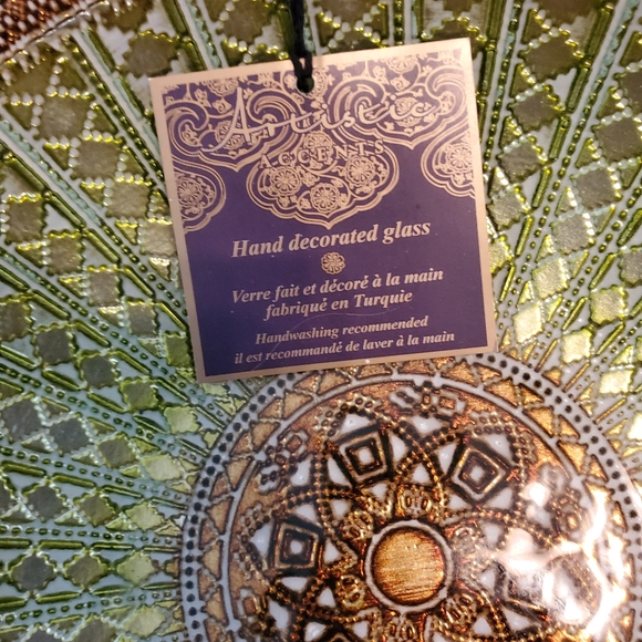 Artistic Accent Turkish glass plate New - Picture 3 of 4